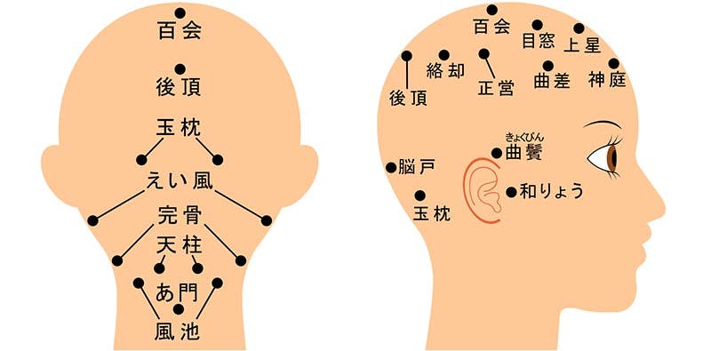 絶対おさえておきたい頭部のツボ5選を徹底解説!