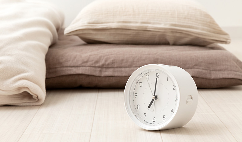 布団と時計