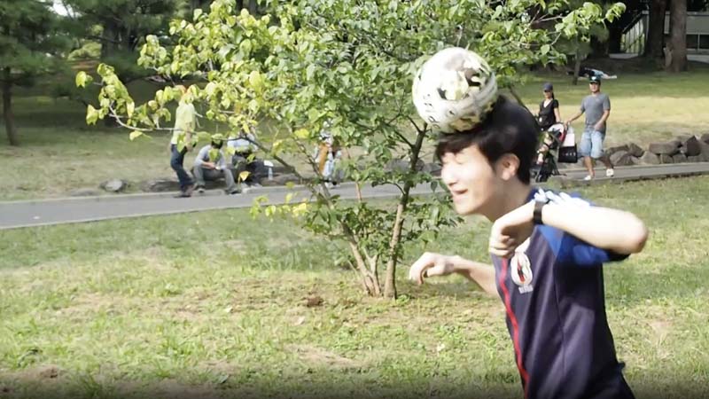 ヘディング1回目のコクブさん