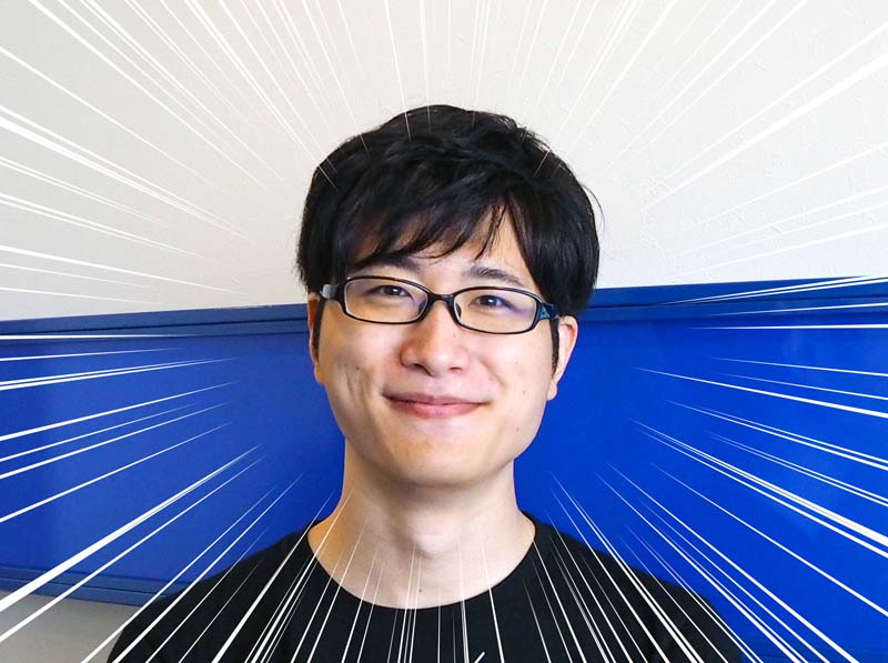 増髪で変身した笑顔のコクブさん