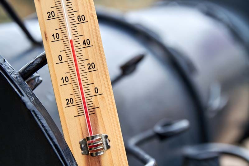 サウナ室内にある温度計のイメージ画像