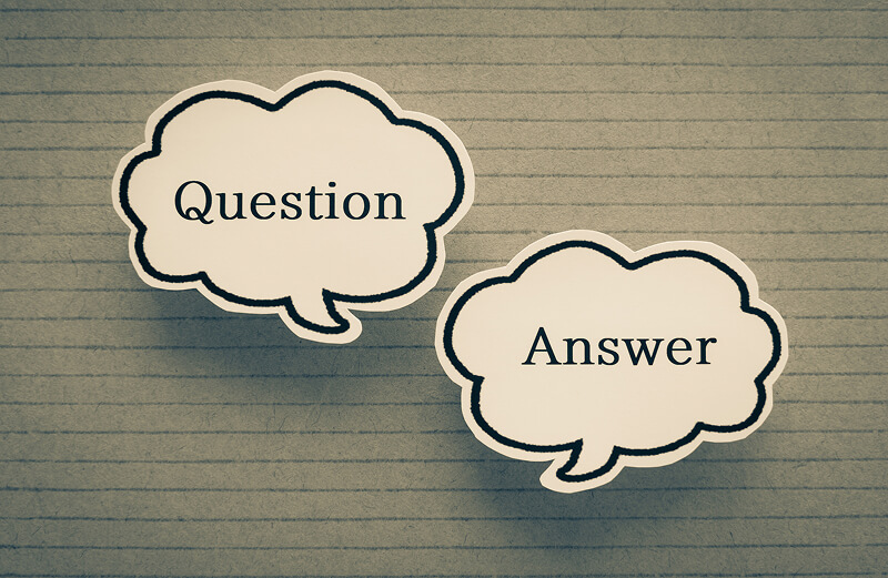 QuestionとAnswerの吹き出し