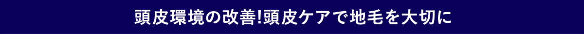 頭皮環境の改善！頭皮ケアで地毛を大切に