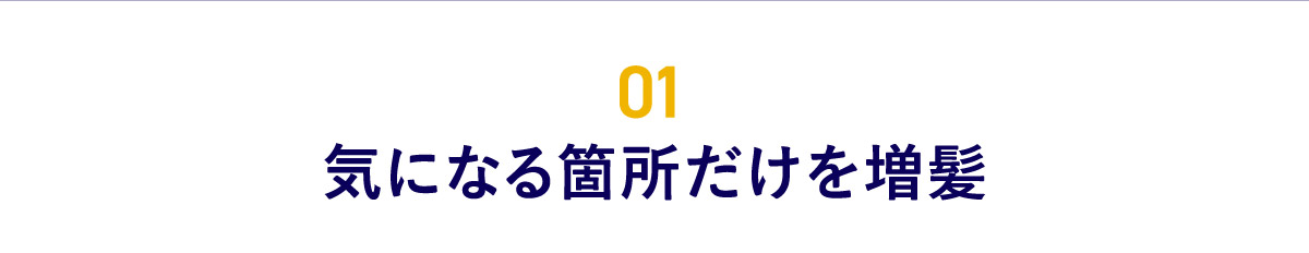 01 気になる箇所だけを増髪