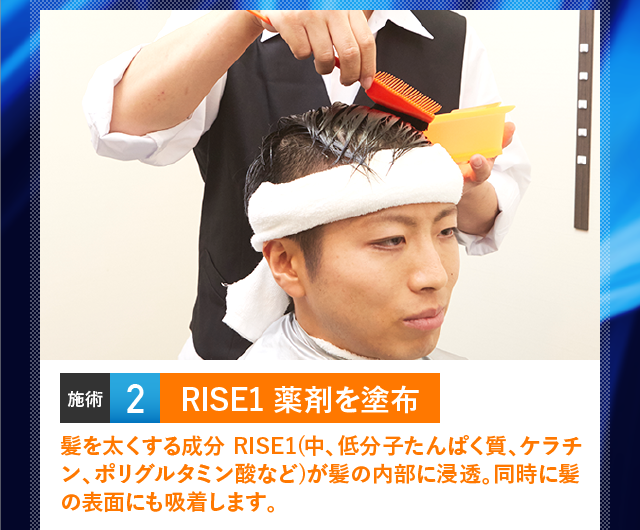 RISE1 薬剤を塗布