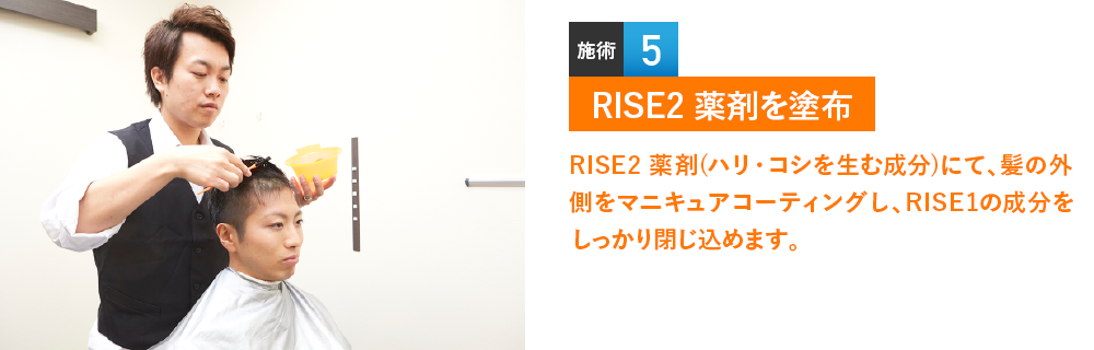 RISE2 薬剤を塗布